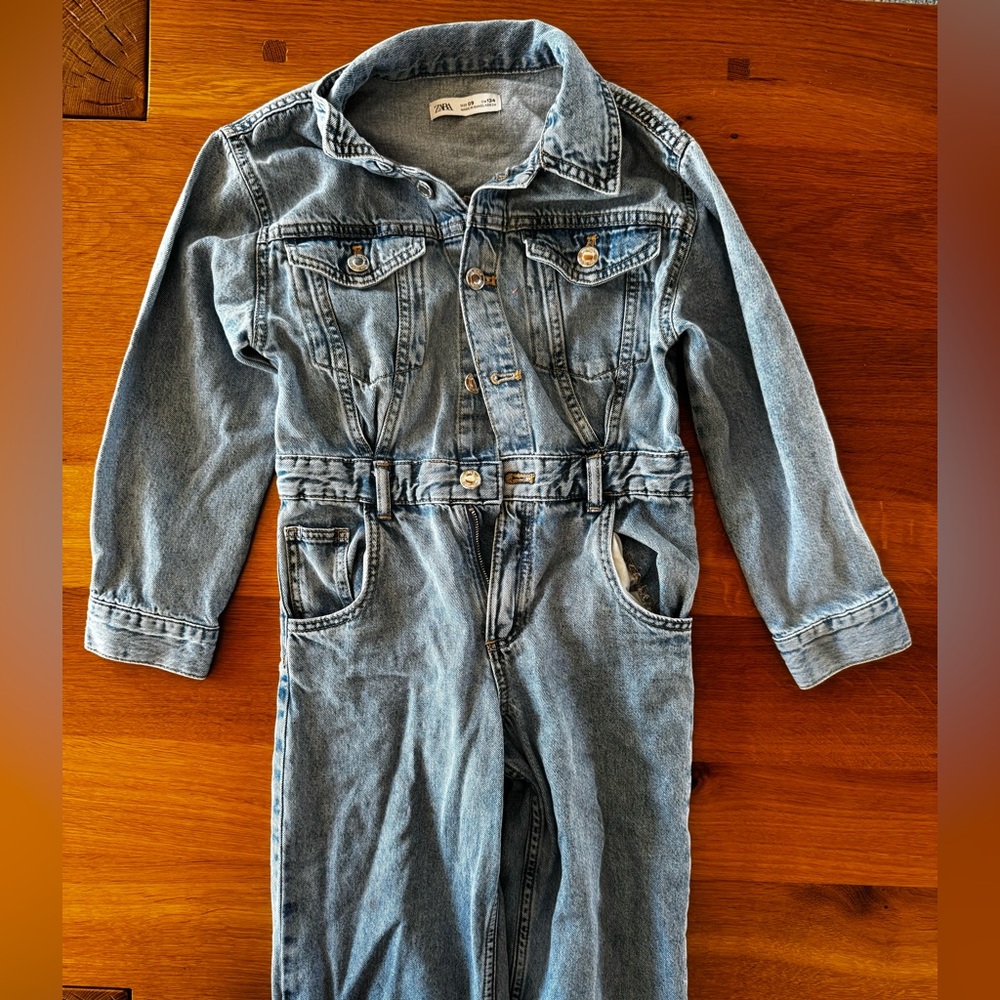 Zara kids Denim Jumpsuit Jumper size 9